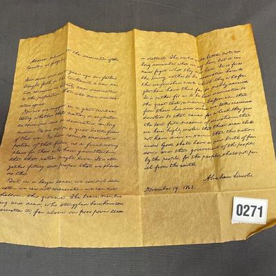 Your own copy of the Gettysburg address