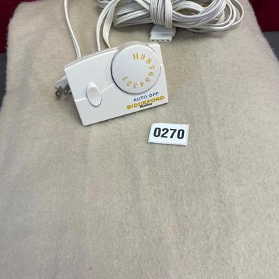 Biddeford twin size electric blanket