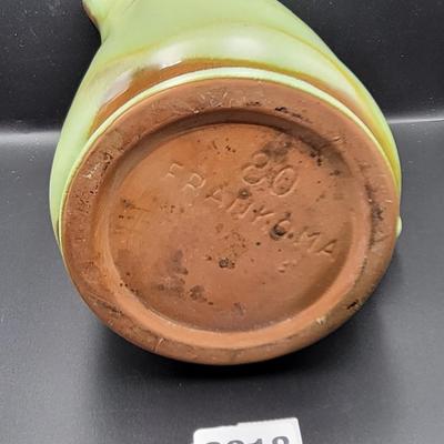 Vintage Frankoma Pottery Prairie Green Pitcher
