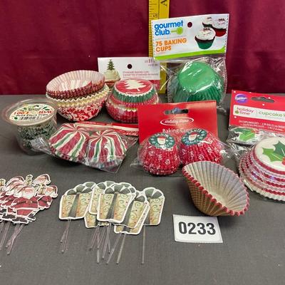 Christmas cupcake wrappers
