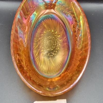 Antique Carnival Glass Dish