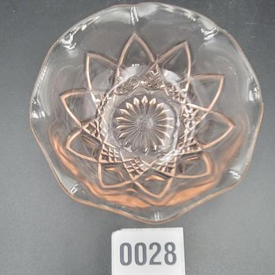 Hazel Atlas Pink Depression Glass Bowl