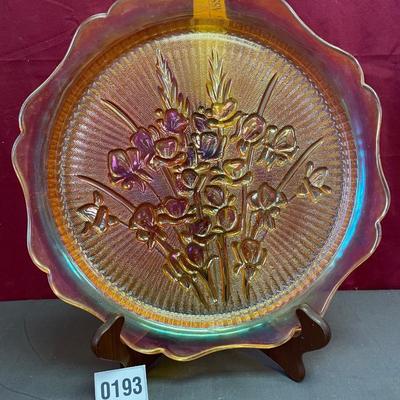 1950â€™s Jeanette carnival glass platter