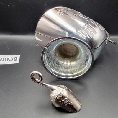 Vintage Leonard Silverplated Sugar Scuttle