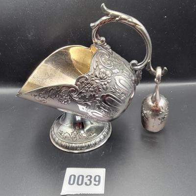 Vintage Leonard Silverplated Sugar Scuttle