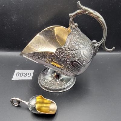 Vintage Leonard Silverplated Sugar Scuttle
