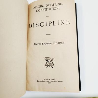 1897 DISCIPLES OF THE UNITED BRETHEN OF CHRIST HARD BACK BOOK