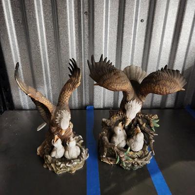 Porcelain Eagle Figures