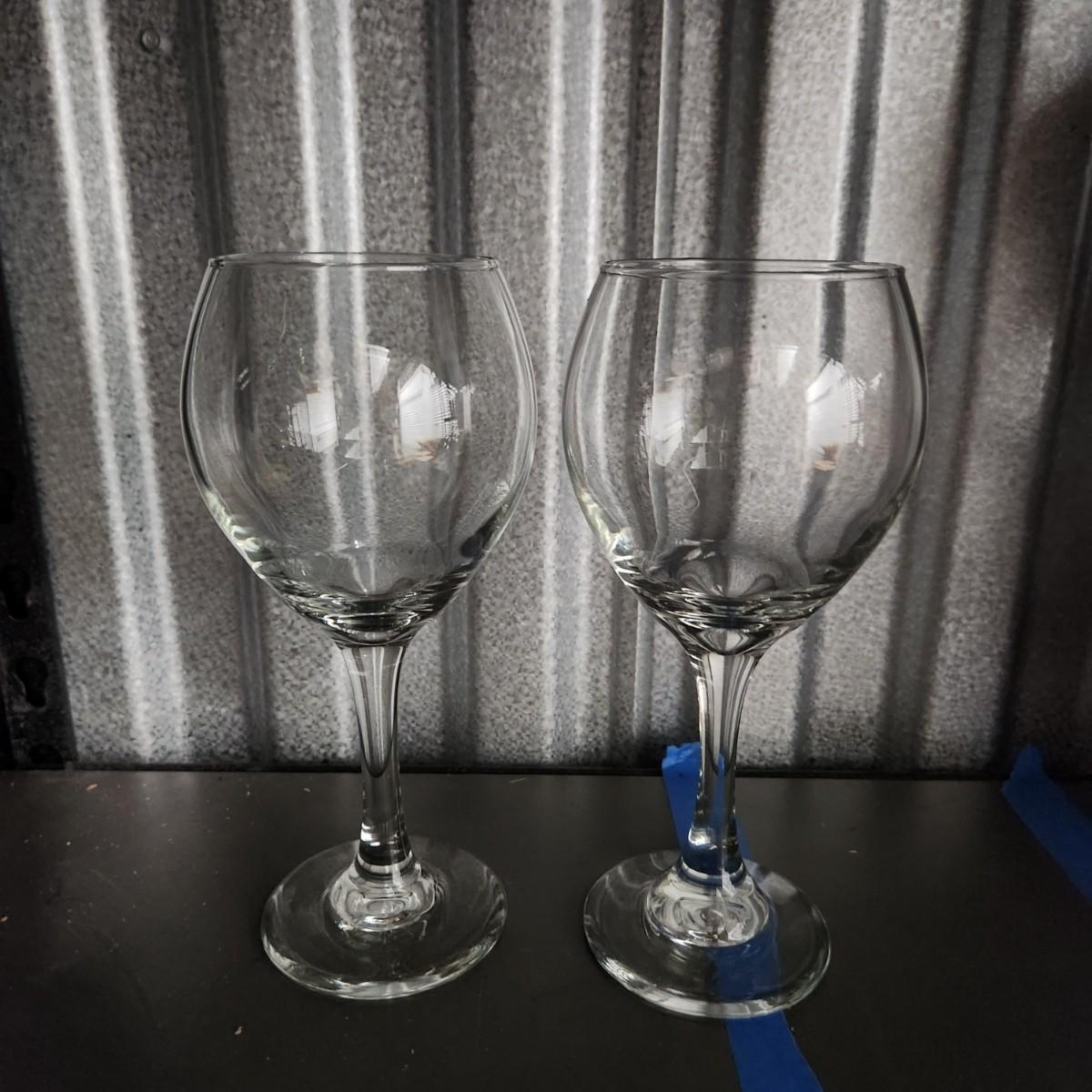 Two wine glasses