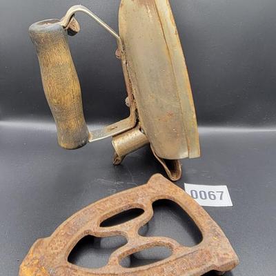Vintage Iron and Trivet