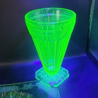 3 Pcs Uranium Glassware Adam by Jeanette
