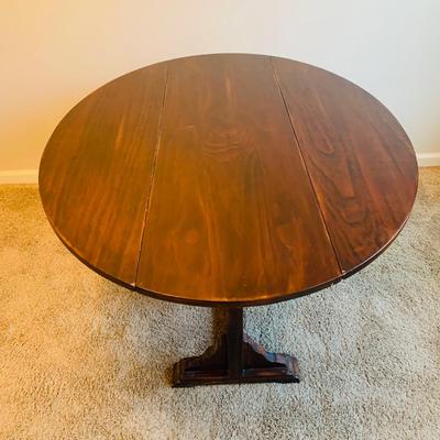 LOT 4: Wooden Drop Leaf Table
