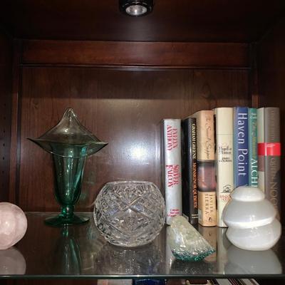 LOT 22R: Books, Candle Holders, Polished/Healing Stone Etc.