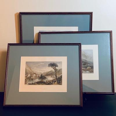 LOT 24R: Collection of 3  Antique Framed Prints