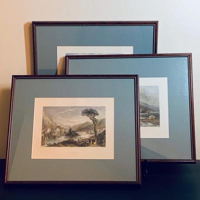 LOT 24R: Collection of 3  Antique Framed Prints