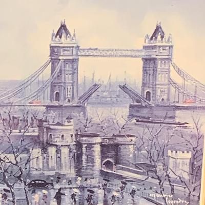 LOT 31R: Collection of 6 Vintage Framed Prints: Sights of London