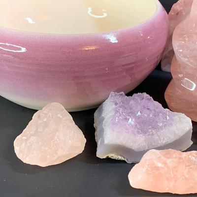 LOT 35R: Crystal Bookends, Healing Stones/Crystals & More