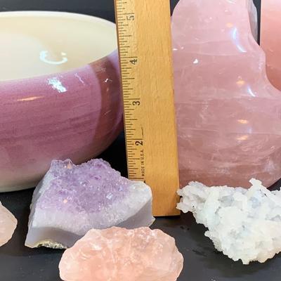 LOT 35R: Crystal Bookends, Healing Stones/Crystals & More