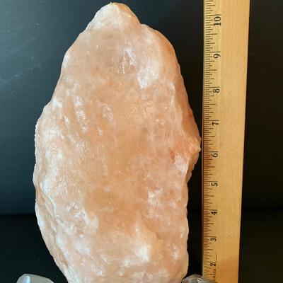 LOT 43R Natural  Himalayan Salt Lamp & Other Natural/Polished Stones