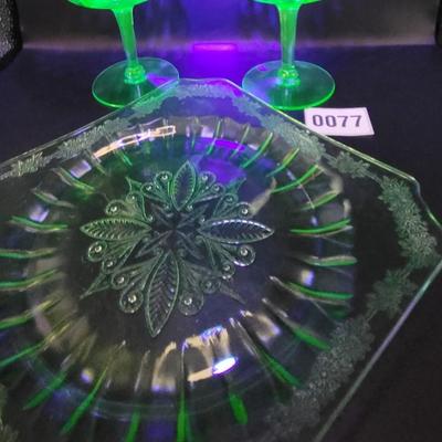 Beautiful Vintage Uranium Glass Lot