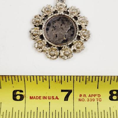 1942 MERCURY DIME PENDANT NECKLACE