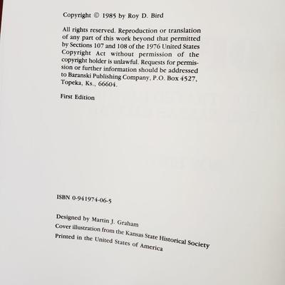1985 ROY BIRD "TOPEKA AN ILLUSTRATED HISTORY OF THE KANSAS CAPITOL HARD BACK BOOK