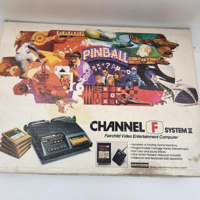 VINTAGE CHANNEL F SYSTEM 2 W/ LOTS OF EXTRAS