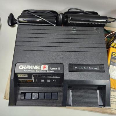 VINTAGE CHANNEL F SYSTEM 2 W/ LOTS OF EXTRAS