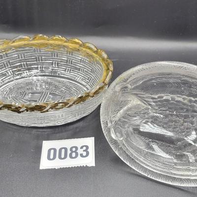 Vintage Glass  Nesting Hen
