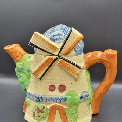 Vintage Dutch Windmill Teapot