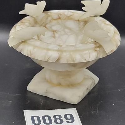 Vintage Italian Marble Bird Bath