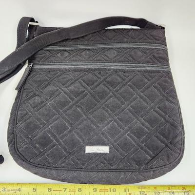 LIKE NEW QUILTED VERA BRADLEY BLACK HAND BAG