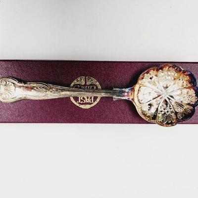 PAST TIMES SHEFFIELD ENGLAND SILVERPLATE CRANBERRY SPOON
