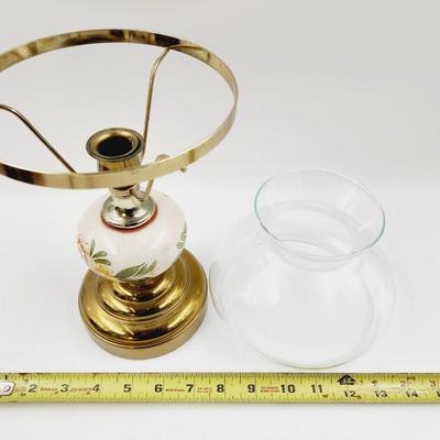 BEAUTIFUL ANTIQUE BRASS CANDLE LAMP