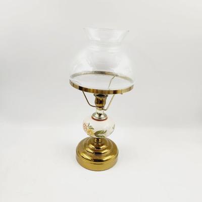 BEAUTIFUL ANTIQUE BRASS CANDLE LAMP