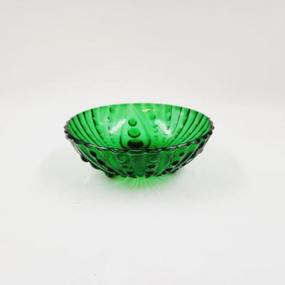 VINTAGE GREEN HOBNAIL FRUIT BOWL