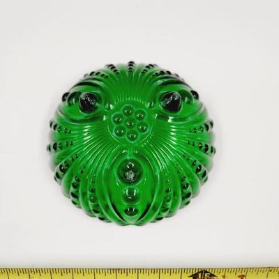 VINTAGE GREEN HOBNAIL FRUIT BOWL