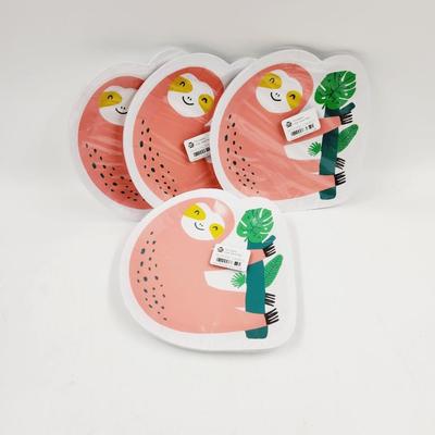 CUTE UPSCALE SLOTH PAPER PLATE SETS
