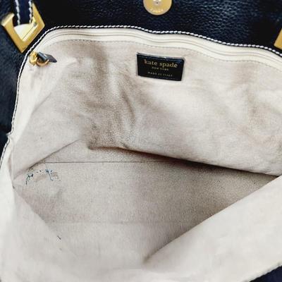 BEAUTIFUL BLACK LEATHER KAT SPADE BAG MADE IN ITALY