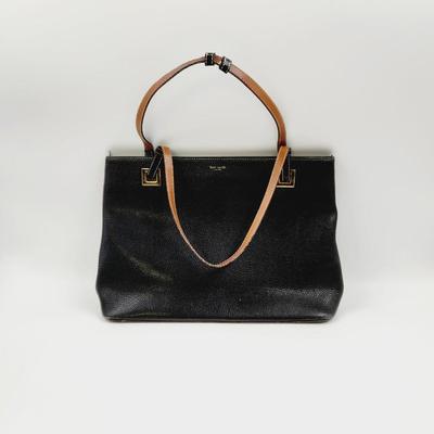 BEAUTIFUL BLACK LEATHER KAT SPADE BAG MADE IN ITALY