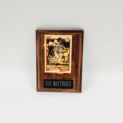 DON MATTINGLY 1ST BASE CARD W/ FRAME