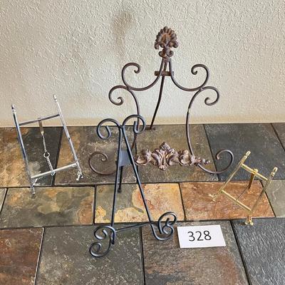 Lot of fancy Plate Stands