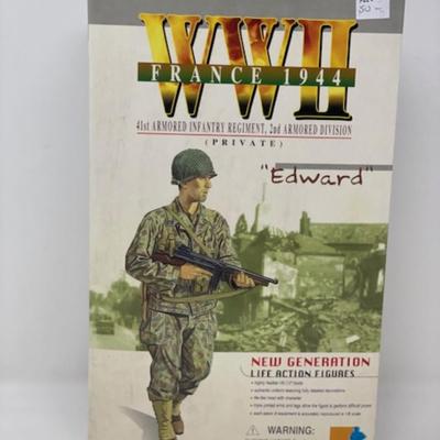 Edward - WWII France 1944 41st Armored Infantry Regiment, 2nd Armored Division DRAGON 12" Figurine