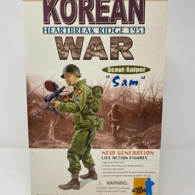 Sam - Korean War Heartbreak Ridge 1951 Scout-Sniper DRAGON 12" Figurine