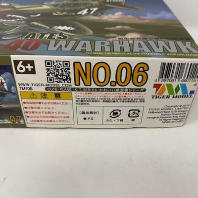 WWII Curtiss P-40 Warhawk Tiger Model No.06