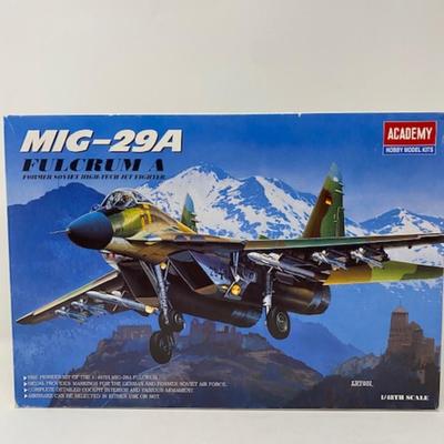 MIG-29A Academy Model Fulcrum A Former Soviet High Tech Jet Fighter 1/48th Scale