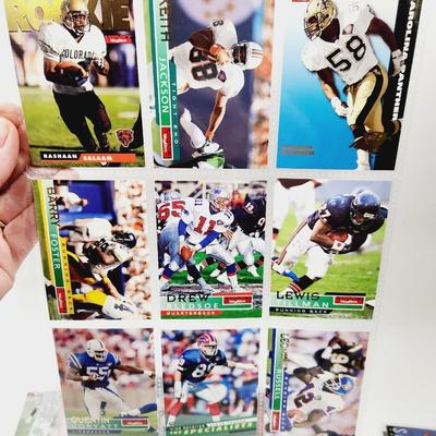 234 COLLECTABLE FOOTBALL CARDS IN PROTECTIVE SLEEVES - ROOKIES INCLUDED