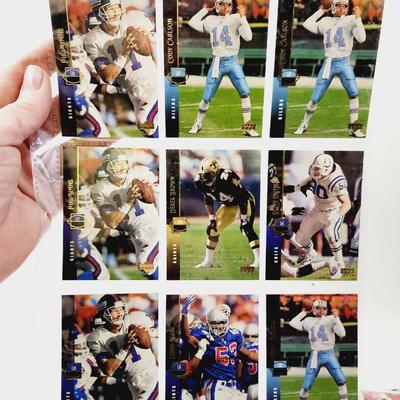 219 COLLECTABLE FOOTBALL CARDS IN PROTECTIVE SLEEVES