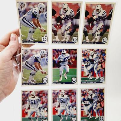 219 COLLECTABLE FOOTBALL CARDS IN PROTECTIVE SLEEVES