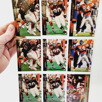 219 COLLECTABLE FOOTBALL CARDS IN PROTECTIVE SLEEVES